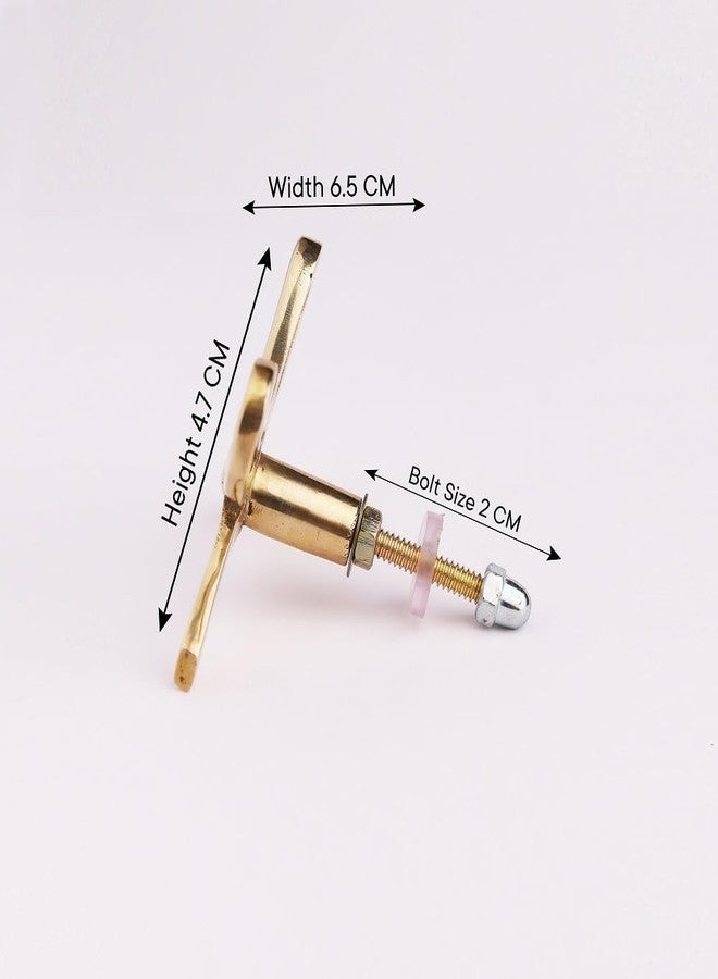 Indian-Shelf IndianShelf 1 Piece Gold Brass Fancy Cabinet Knobs for Door Drawer Dresser Wardrobe Furniture Kitchen Drawer Cupboard Bow Bedroom Pull Knob - Image 3